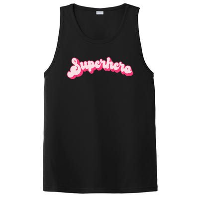 Superhero Cute Vintage Retro Halloween Super Hero PosiCharge Competitor Tank