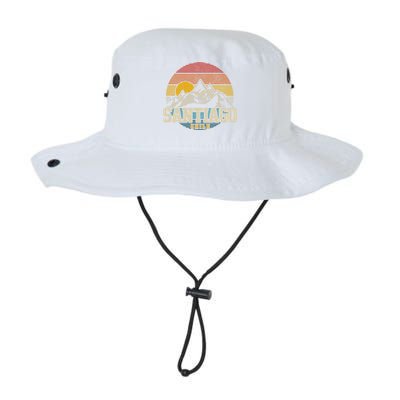 Santiago Chile Vintage Mountains Retro Souvenir Gift Legacy Cool Fit Booney Bucket Hat