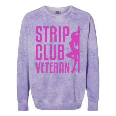 Strip Club Veteran Millitary Soldier Vintage Colorblast Crewneck Sweatshirt