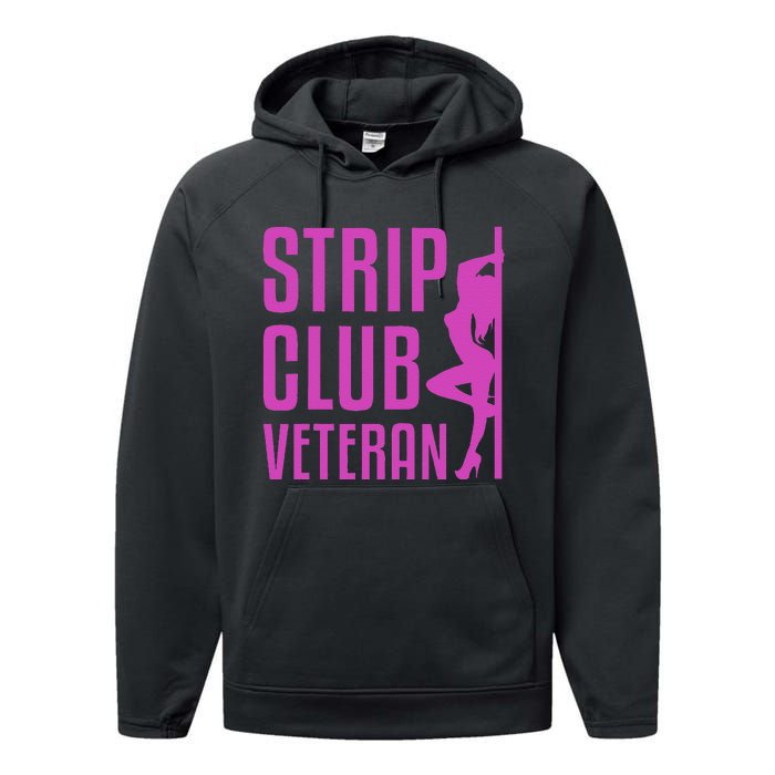 Strip Club Veteran Millitary Soldier Vintage Performance Fleece Hoodie