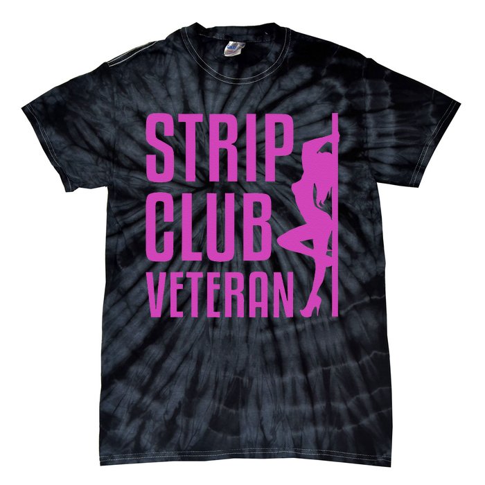 Strip Club Veteran Millitary Soldier Vintage Tie-Dye T-Shirt