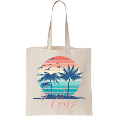 Santa Cruz Vintage Summer Vibes Beach Sunset Retro Palm Tree Bag