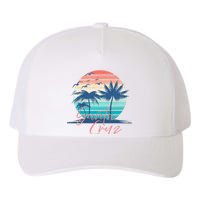 Santa Cruz Vintage Summer Vibes Beach Sunset Retro Palm Tree Yupoong Adult 5-Panel Trucker Hat