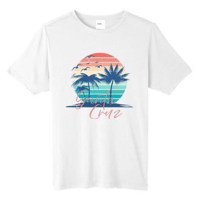 Santa Cruz Vintage Summer Vibes Beach Sunset Retro Palm Tree Tall Fusion ChromaSoft Performance T-Shirt