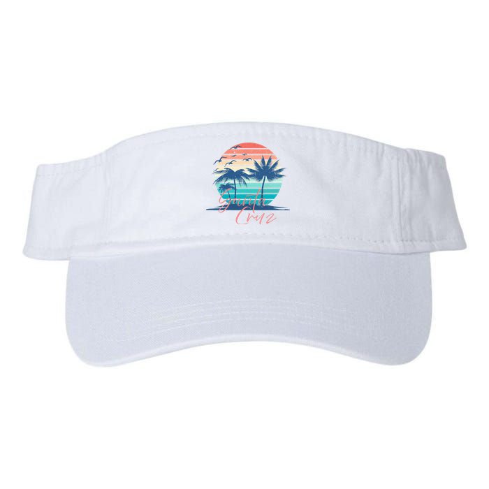 Santa Cruz Vintage Summer Vibes Beach Sunset Retro Palm Tree Valucap Bio-Washed Visor