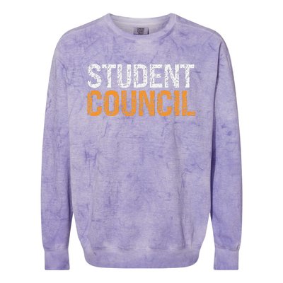 Student Council Vintage Colorblast Crewneck Sweatshirt