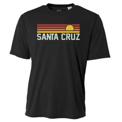 Santa Cruz Vintage Beach Sunset California Santa Cruz Summer Cooling Performance Crew T-Shirt