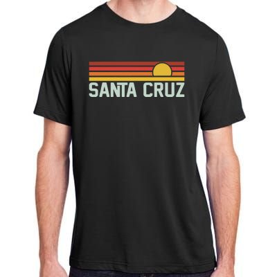 Santa Cruz Vintage Beach Sunset California Santa Cruz Summer Adult ChromaSoft Performance T-Shirt