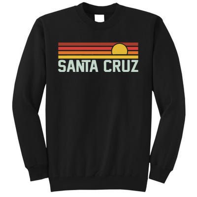 Santa Cruz Vintage Beach Sunset California Santa Cruz Summer Tall Sweatshirt