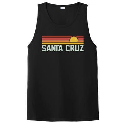 Santa Cruz Vintage Beach Sunset California Santa Cruz Summer PosiCharge Competitor Tank