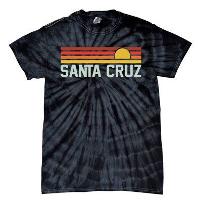 Santa Cruz Vintage Beach Sunset California Santa Cruz Summer Tie-Dye T-Shirt