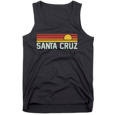 Santa Cruz Vintage Beach Sunset California Santa Cruz Summer Tank Top