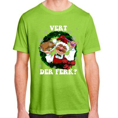 Swedish Chef Vert Der Ferk Christmas Swedish Chef Christmas Funny Adult ChromaSoft Performance T-Shirt