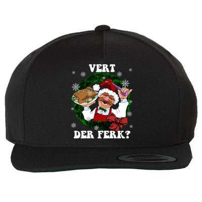 Swedish Chef Vert Der Ferk Christmas Swedish Chef Christmas Funny Wool Snapback Cap