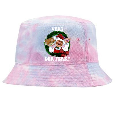 Swedish Chef Vert Der Ferk Christmas Swedish Chef Christmas Funny Tie-Dyed Bucket Hat