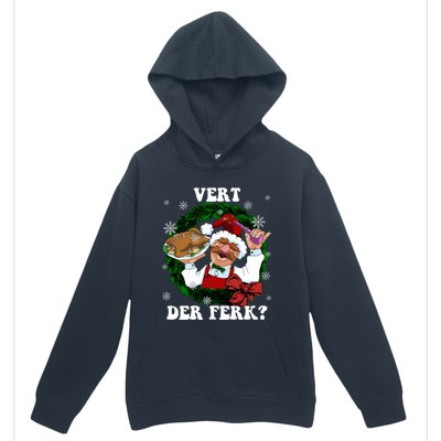 Swedish Chef Vert Der Ferk Christmas Swedish Chef Christmas Funny Urban Pullover Hoodie