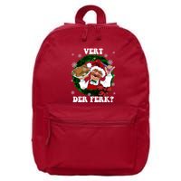 Swedish Chef Vert Der Ferk Christmas Swedish Chef Christmas Funny 16 in Basic Backpack