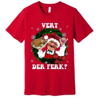 Swedish Chef Vert Der Ferk Christmas Swedish Chef Christmas Funny Premium T-Shirt