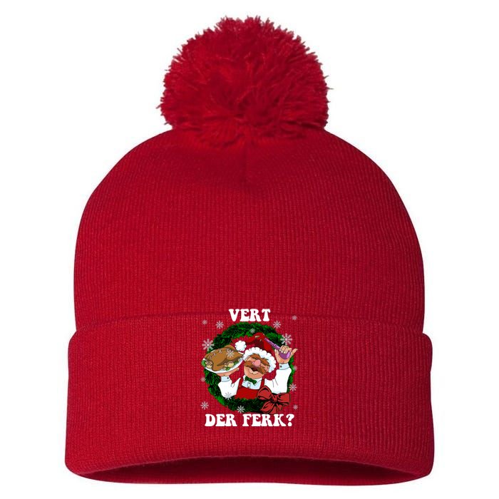 Swedish Chef Vert Der Ferk Christmas Swedish Chef Christmas Funny Pom Pom 12in Knit Beanie