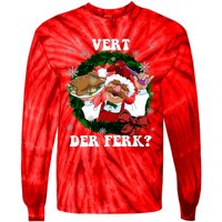 Swedish Chef Vert Der Ferk Christmas Swedish Chef Christmas Funny Tie-Dye Long Sleeve Shirt