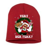 Swedish Chef Vert Der Ferk Christmas Swedish Chef Christmas Funny Short Acrylic Beanie