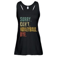 Sorry Cant Volleyball Bye Retro Volleyball Sayings Men Women Ladies Essential Flowy Tank