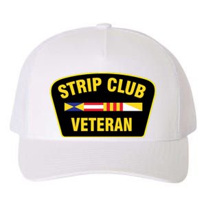 Strip Club Veteran Funny Joke Club Badge Emblem Humor Graphic Yupoong Adult 5-Panel Trucker Hat