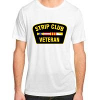 Strip Club Veteran Funny Joke Club Badge Emblem Humor Graphic Adult ChromaSoft Performance T-Shirt