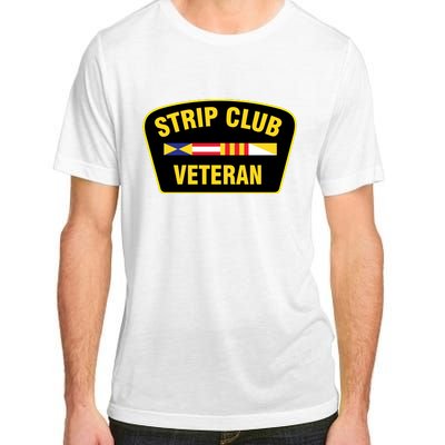 Strip Club Veteran Funny Joke Club Badge Emblem Humor Graphic Adult ChromaSoft Performance T-Shirt