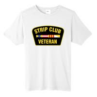 Strip Club Veteran Funny Joke Club Badge Emblem Humor Graphic Tall Fusion ChromaSoft Performance T-Shirt