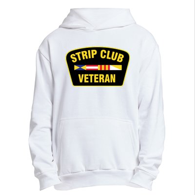 Strip Club Veteran Funny Joke Club Badge Emblem Humor Graphic Urban Pullover Hoodie