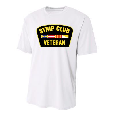 Strip Club Veteran Funny Joke Club Badge Emblem Humor Graphic Performance Sprint T-Shirt