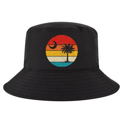 South Carolina Vintage State Flag Palmetto Moon SC Pride Cool Comfort Performance Bucket Hat