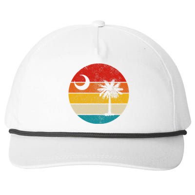 South Carolina Vintage State Flag Palmetto Moon SC Pride Snapback Five-Panel Rope Hat