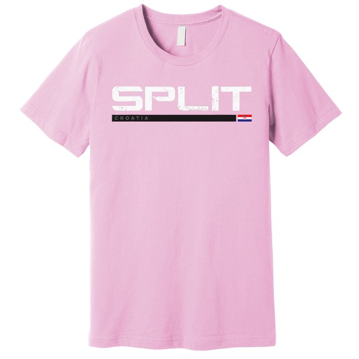 Split Croatia Vintage Retro Premium T-Shirt