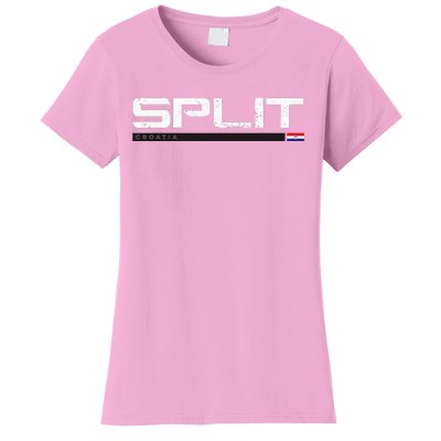 Split Croatia Vintage Retro Women's T-Shirt