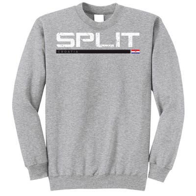 Split Croatia Vintage Retro Tall Sweatshirt