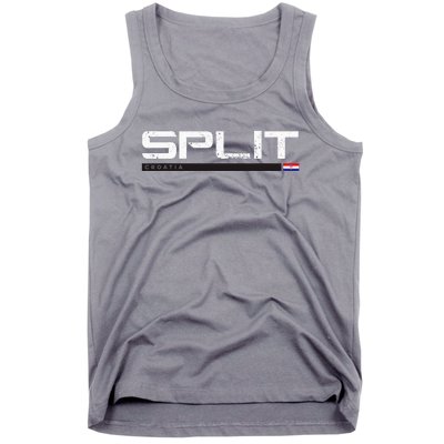 Split Croatia Vintage Retro Tank Top