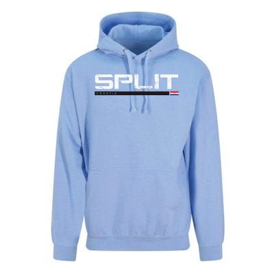 Split Croatia Vintage Retro Unisex Surf Hoodie