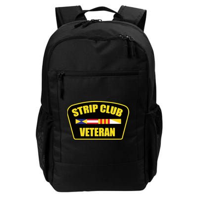 Strip Club Veteran Funny Joke Club Badge Emblem Humor Graphic Daily Commute Backpack