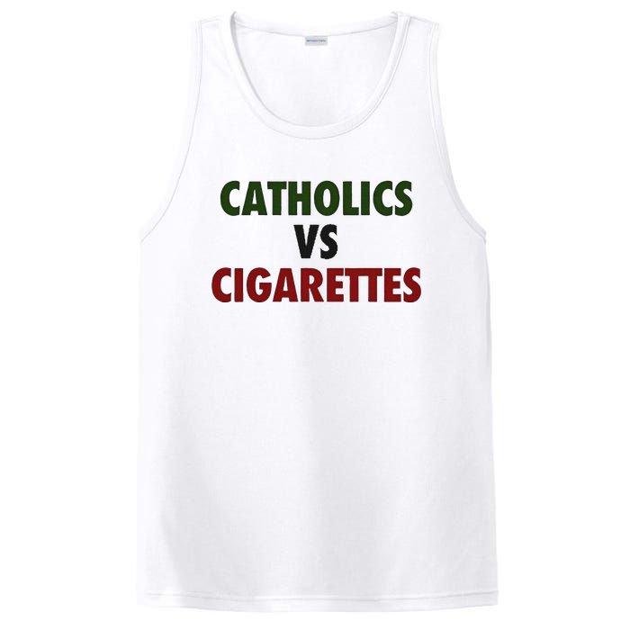 Saying Catholics Vs Cigarettes PosiCharge Competitor Tank