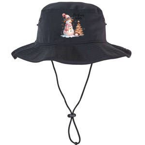 Snowman Christmas Vibes Cute Xmas Tree Winter Wonderland Tank Top Legacy Cool Fit Booney Bucket Hat