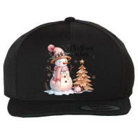 Snowman Christmas Vibes Cute Xmas Tree Winter Wonderland Tank Top Wool Snapback Cap