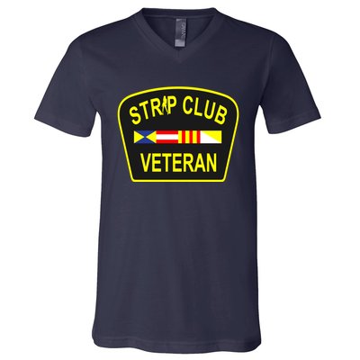 Strip Club Veteran Funny Veteran V-Neck T-Shirt