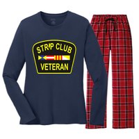 Strip Club Veteran Funny Veteran Women's Long Sleeve Flannel Pajama Set 