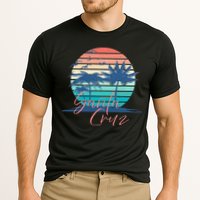 Santa Cruz Vintage Summer Vibes Beach Sunset Retro Palm Tree Cooling Performance Crew T-Shirt