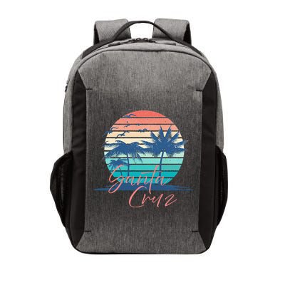 Santa Cruz Vintage Summer Vibes Beach Sunset Retro Palm Tree Vector Backpack