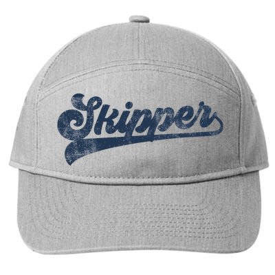 Skipper Cute Vintage Graphic 7-Panel Snapback Hat