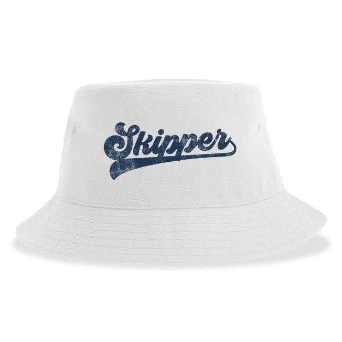 Skipper Cute Vintage Graphic Sustainable Bucket Hat