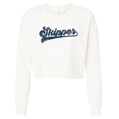 Skipper Cute Vintage Graphic Cropped Pullover Crew